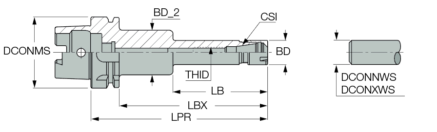 HSK A100 ER20X160M